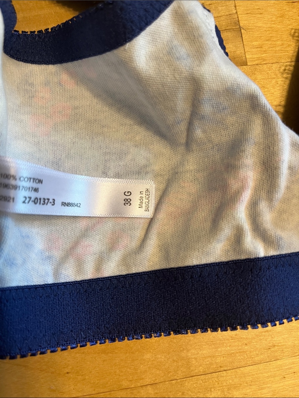 Catherine’s Comfort Choice Floral Front-Close Support Bra NWOT and 100% cotton - Picture 4 of 11